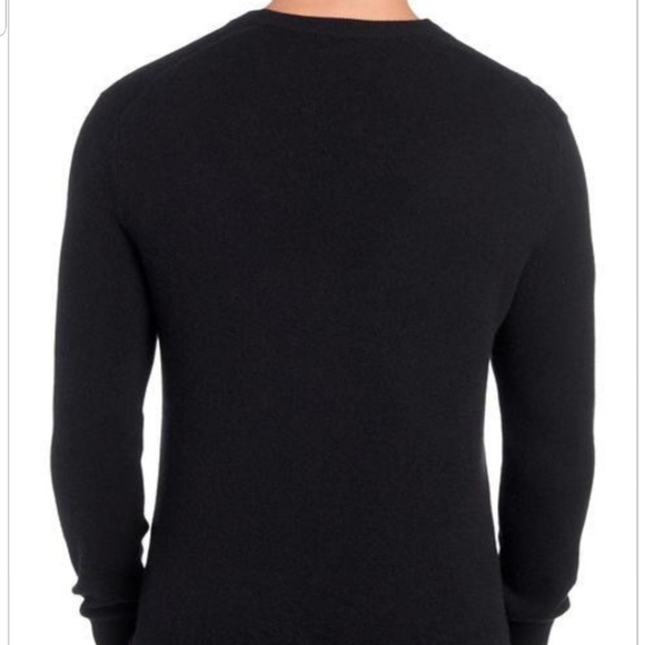 Alan Flusser Cashmere Blended Solid V-neck Sweater - Picture 2 of 4